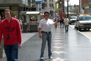 Rusty praesentiert den Hollywood Boulevard in Los Angeles