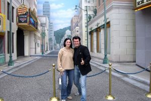 Kathy und ich in den Universal Studios in Los Angels