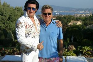 Rusty mit seinem Freund & Mentor Fussballpräsident Casino Salzburg - Rudolf Quehenberger in Saint Tropez