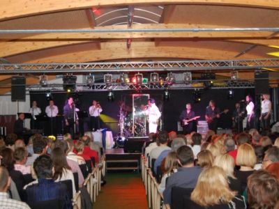 Rusty vor der ausverkauften Halle in Anif