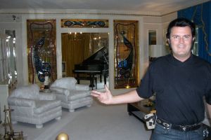 Wohnzimmer von Elvis Presley in Graceland