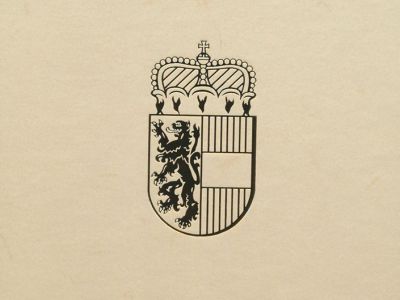 Mappe für die Urkunde