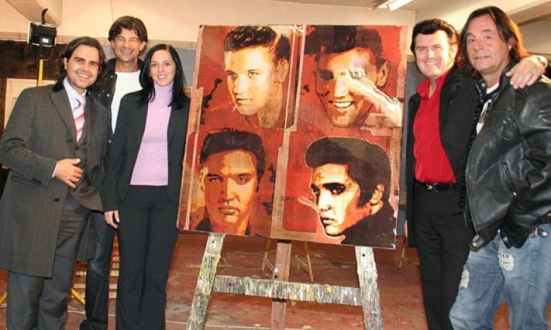 Elvis Presley Bildübergabe & Geschenk an Rusty & Katharina