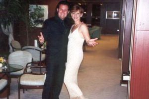 Rusty mit Claudia Jung auf der MS-Astor 2000 Capitains Club