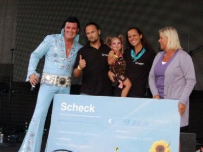 Scheckübergabe an Heide Janik - Kinderkrebshilfe Salzburg