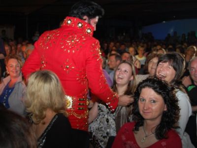 Having Fun with Rusty on Stage