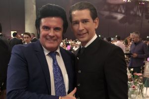 Rusty mit Bundeskanzler Sebastian Kurz