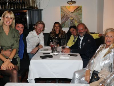 Anna Burgstaller, Rusty, Thomas & Renate Hummer, Siegi & Christine Stieger und Katharina Quehenberger bei der Afterparty